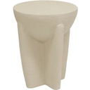 Stone Look Stool - Off White at Online8 Furniture Auckland NZ