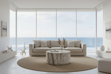 Strata Round MgO Coffee Table - Green at Online8 Furniture Auckland NZ