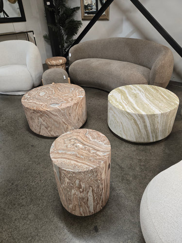 Strata Round MgO Coffee Table - Green at Online8 Furniture Auckland NZ