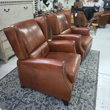 Stratford Leather Recliner Chair - Vintage Cigar at Online8 Furniture Auckland NZ