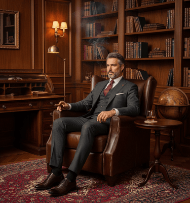 Stratford Leather Recliner Chair - Vintage Cigar at Online8 Furniture Auckland NZ