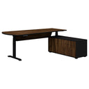 Summit II Adjustable Executive Desk - Black Base at Online8 Furniture Auckland NZ