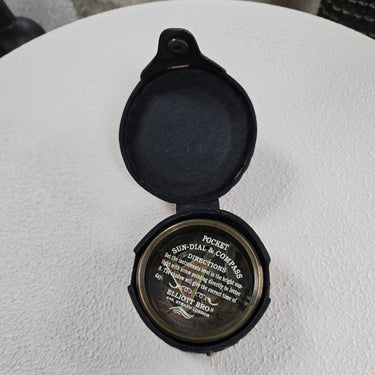 Sundial Compass with Leather Case at Online8 Furniture Auckland NZ