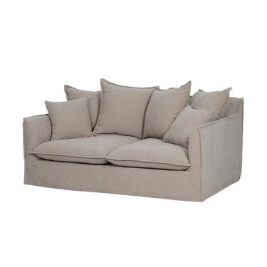 Sydney Slip Cover 2 Seater Sofa - Hazelnut at Online8 Furniture Auckland NZ