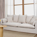 Sydney Slip Cover 3 Seater Sofa - Almond at Online8 Furniture Auckland NZ