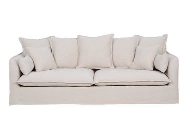 Sydney Slip Cover 3 Seater Sofa - Almond at Online8 Furniture Auckland NZ