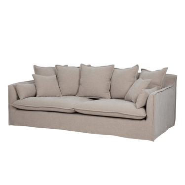 Sydney Slip Cover 3 Seater Sofa - Hazelnut at Online8 Furniture Auckland NZ