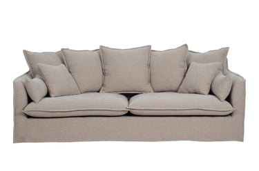 Sydney Slip Cover 3 Seater Sofa - Hazelnut at Online8 Furniture Auckland NZ