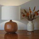 Tabacco Ceramic Lamp with Shade at Online8 Furniture Auckland NZ