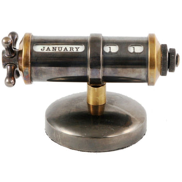 Table Calendar - Brass & Nickle at Online8 Furniture Auckland NZ