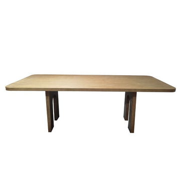Talia Dining Table with Arch Legs - Oak at Online8 Furniture Auckland NZ