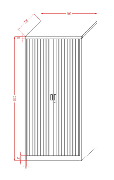 Tambour Cupboard at Online8 Furniture Auckland NZ