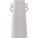 Tanvi White 4-Ear Vase - Small at Online8 Furniture Auckland NZ