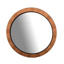 Teak Round Mirror - 1120mm at Online8 Furniture Auckland NZ