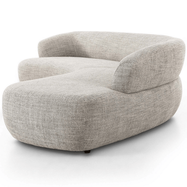 Terra 2 Piece Large Sectional Curved Sofa - Grey at Online8 Furniture Auckland NZ