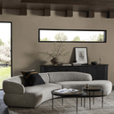 Terra 2 Piece Large Sectional Curved Sofa - Grey at Online8 Furniture Auckland NZ