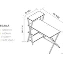 Texarkana computer desk at Online8 Furniture Auckland NZ