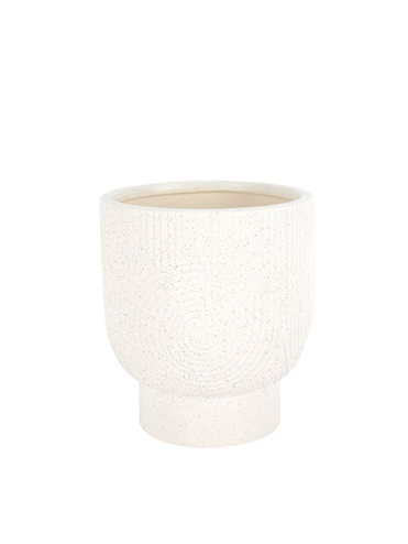 Texture Pattern Ceramic Planter Large at Online8 Furniture Auckland NZ