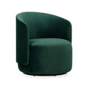 The Estella Swivel Chair – Deep Sea Green Velvet at Online8 Furniture Auckland NZ