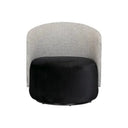 The Estella Swivel Chair – Houndstooth & Noir at Online8 Furniture Auckland NZ