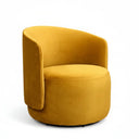 The Estella Swivel Chair - Velvet Mustard at Online8 Furniture Auckland NZ
