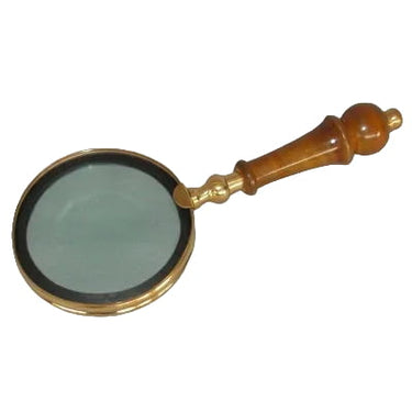 The Inspector Brass & Timber Magnifying Glass at Online8 Furniture Auckland NZ
