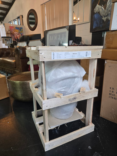 The Luna Terracotta Vase - Grey Large at Online8 Furniture Auckland NZ