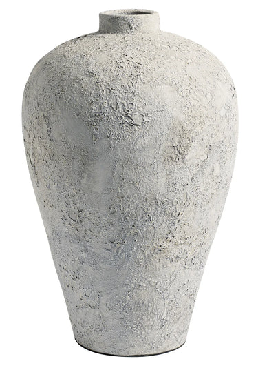 The Luna Terracotta Vase - Grey Large at Online8 Furniture Auckland NZ