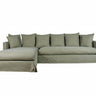 The Luxe Slipcover Sofa with Left-Hand Chaise - Forest Green at Online8 Furniture Auckland NZ