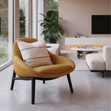 The Perrie Occasional Chair - Basket Texture English Mustard at Online8 Furniture Auckland NZ