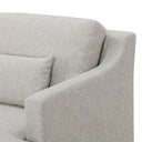 Woven oyster Rhys 2 Seater Slipcover Sofa with removable dry-clean covers