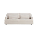 The Rhys 2 Seater Sofa in soft textured ivory 90% polyester 10% cotton, Martindale 100,000