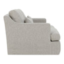 The Rhys 3 Seater Slipcover Sofa in woven oyster, 215 x 102 x 80cm with a 44cm seat height