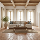 The Rhys 3 Seater Slipcover Sofa in woven oyster, Danish-designed with a 100,000 Martindale fabric