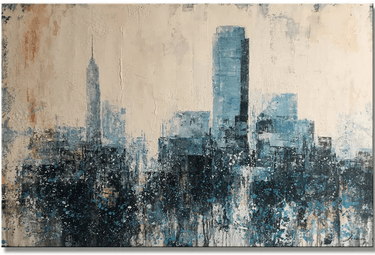 The Road to Manhattan Oil Painting 80x120 at Online8 Furniture Auckland NZ