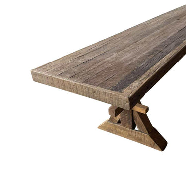 The Settler Cross Leg Bench Seat at Online8 Furniture Auckland NZ