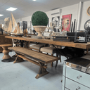 The Settler Cross Leg Bench Seat at Online8 Furniture Auckland NZ