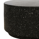 Theo Round Coffee Table - Black Fleck at Online8 Furniture Auckland NZ