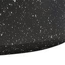 Theo Round Coffee Table - Black Fleck at Online8 Furniture Auckland NZ