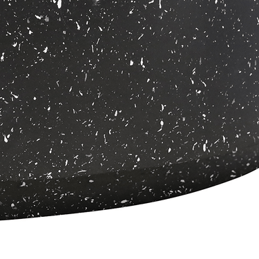 Theo Round Coffee Table - Black Fleck at Online8 Furniture Auckland NZ