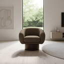 Theo Swivel Chair - Brown Milan at Online8 Furniture Auckland NZ