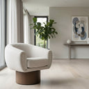 Theo Swivel Chair - Expresso Milan at Online8 Furniture Auckland NZ
