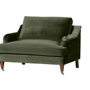Thornfield 1.5 Seater Armchair - Olive Velvet at Online8 Furniture Auckland NZ