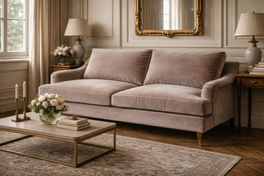 Thornfield 3 Seater Sofa - Musk Velvet at Online8 Furniture Auckland NZ