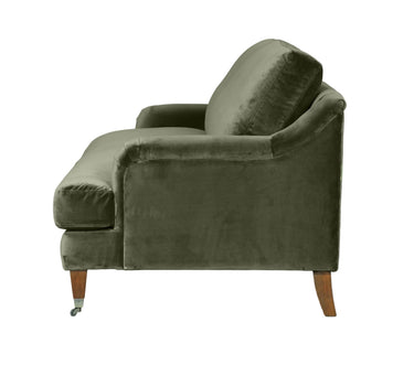 Thornfield 3 Seater Sofa - Olive Velvet at Online8 Furniture Auckland NZ