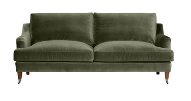 Thornfield 3 Seater Sofa - Olive Velvet at Online8 Furniture Auckland NZ