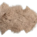 Tibetan Long Wool Single Sheepskin - Camel at Online8 Furniture Auckland NZ