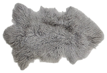 Tibetan Long Wool Single Sheepskin - Grey at Online8 Furniture Auckland NZ