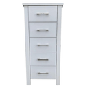 Loft 5 Drawer Slimboy - White at Online8 Furniture Auckland NZ
