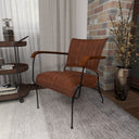 Tobago Mid Century Leather Armchair at Online8 Furniture Auckland NZ